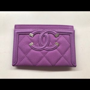💜 Chanel 20C O-Card Holder 💜